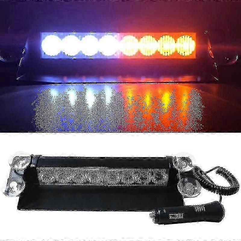 Led Windshield Dash Strobe Emergency Flash Light Warning Light Bar Plice Strobe Light Car Truck School Bus Signal Lamp With Sucker Holder
