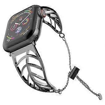 Bracelet Compatible with Apple Watch Band 42/44/45mm, Stainless Steel Metal Strap Bangle Chain for iWatch SE series 8 7 6 5 4 3 2 1