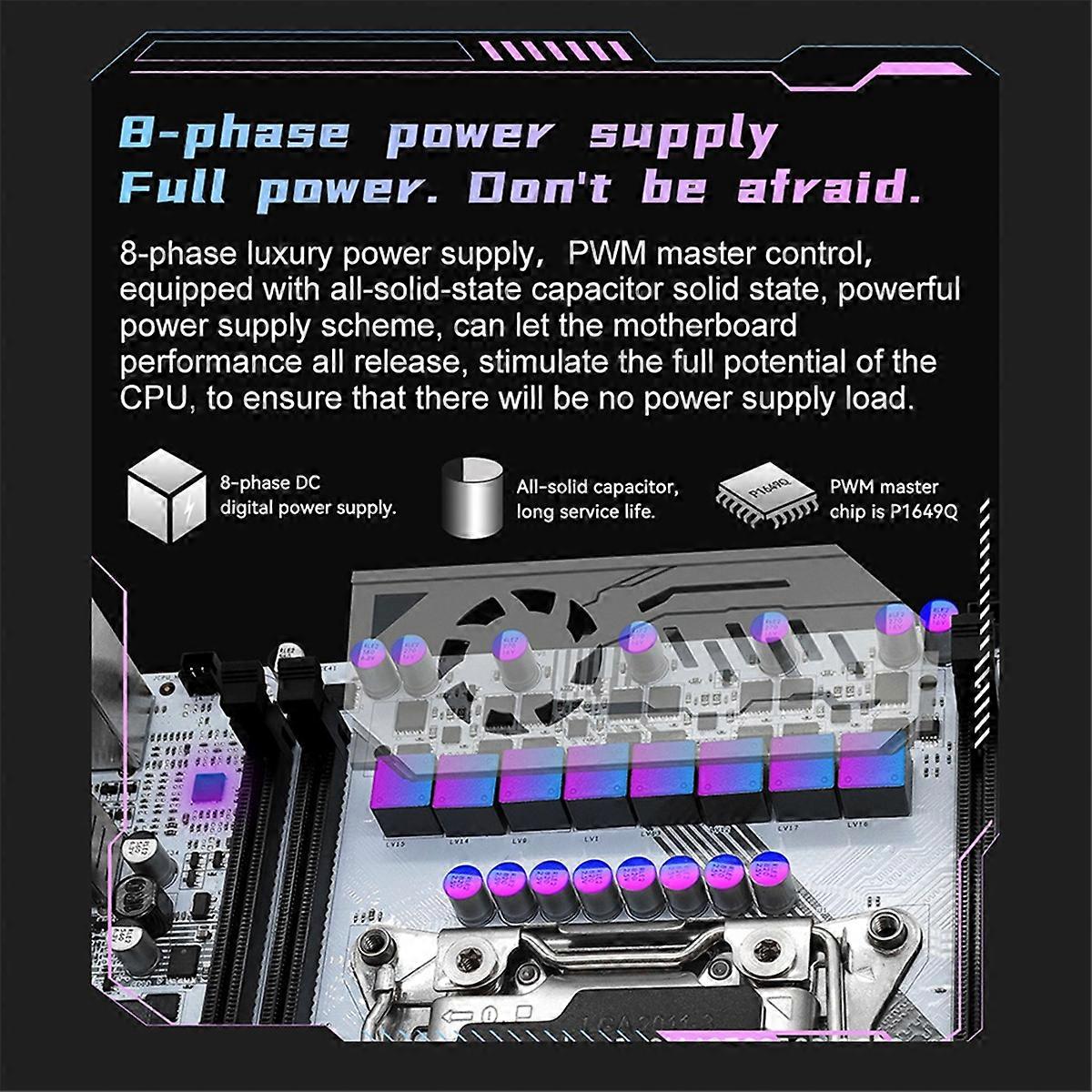 X99 K9 Motherboard LGA2011-3 VRM Fan Cooling With 213316G Memory Module Supports Xeon E5 V3/V4 seri