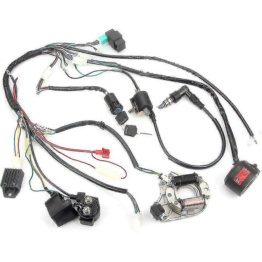 CDI Ignition &; καλωδίωση καλωδίωσης πλήρες κιτ για ATV Quad Μοτοσικλέτα Pit Bike Buggy