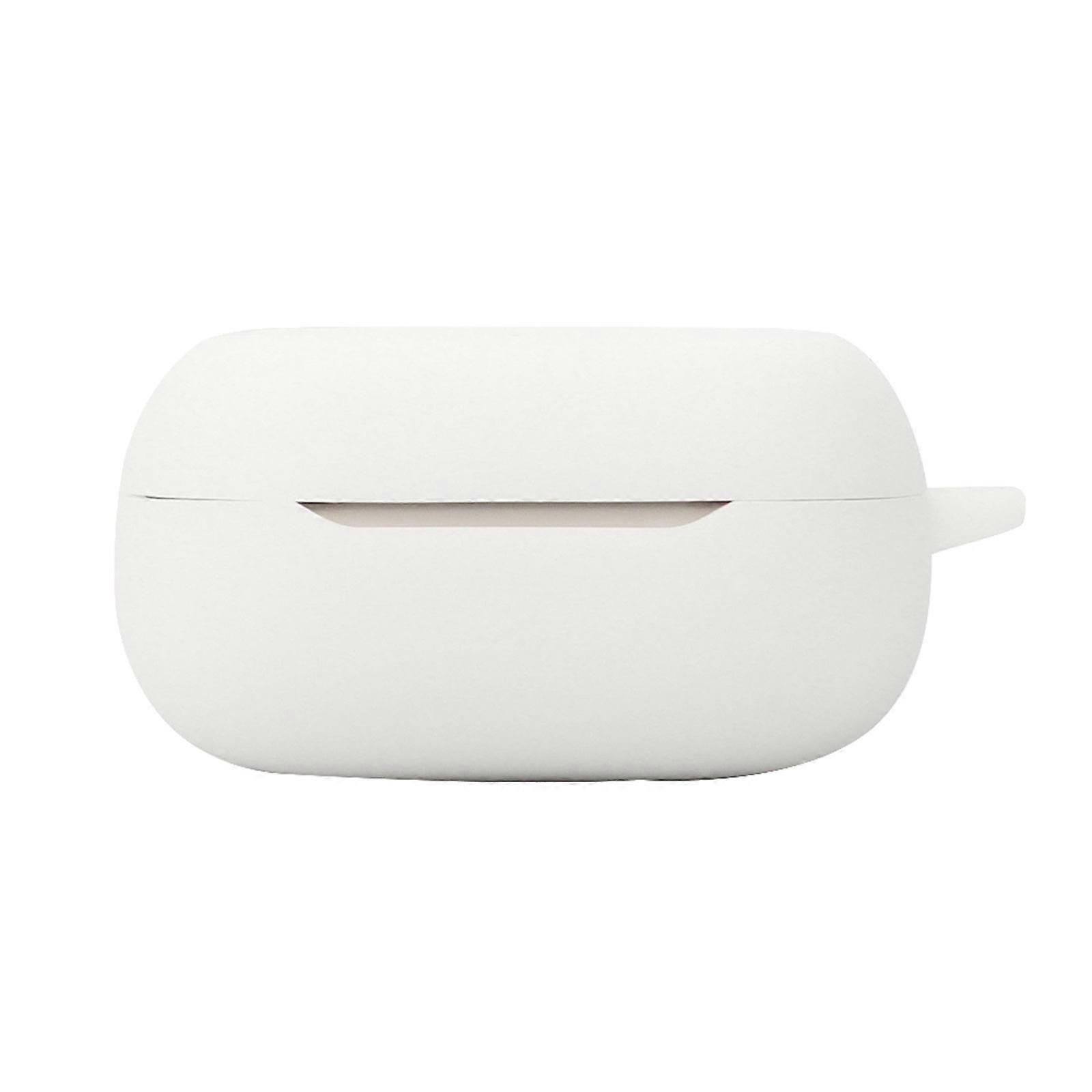 Upgrades Silicone Case Cover Not Slip & Shockproof Protections Earbud Storage Bag Protective Case for Live Beam 3 White