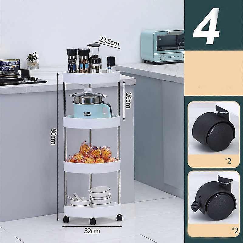 Organizers Mobile Storage Shelves Shelf Desk Gap Bathroom Storage Rack Space Saving Shelve Storage Organizer Kitchen Accessories