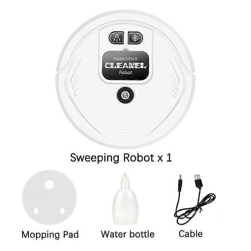 Automatic Sweeping Robot Vacuum Cleaner Smart Mopping Cleaning Machine Wet And Dry Dual-use Rechargeable Household Humidifier