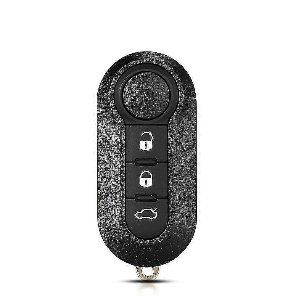 Exquisite 10PCS For FIAT 500 Panda Punto Bravo White Button 3 Buttons Folding Car Key Case Alarm Keyless
