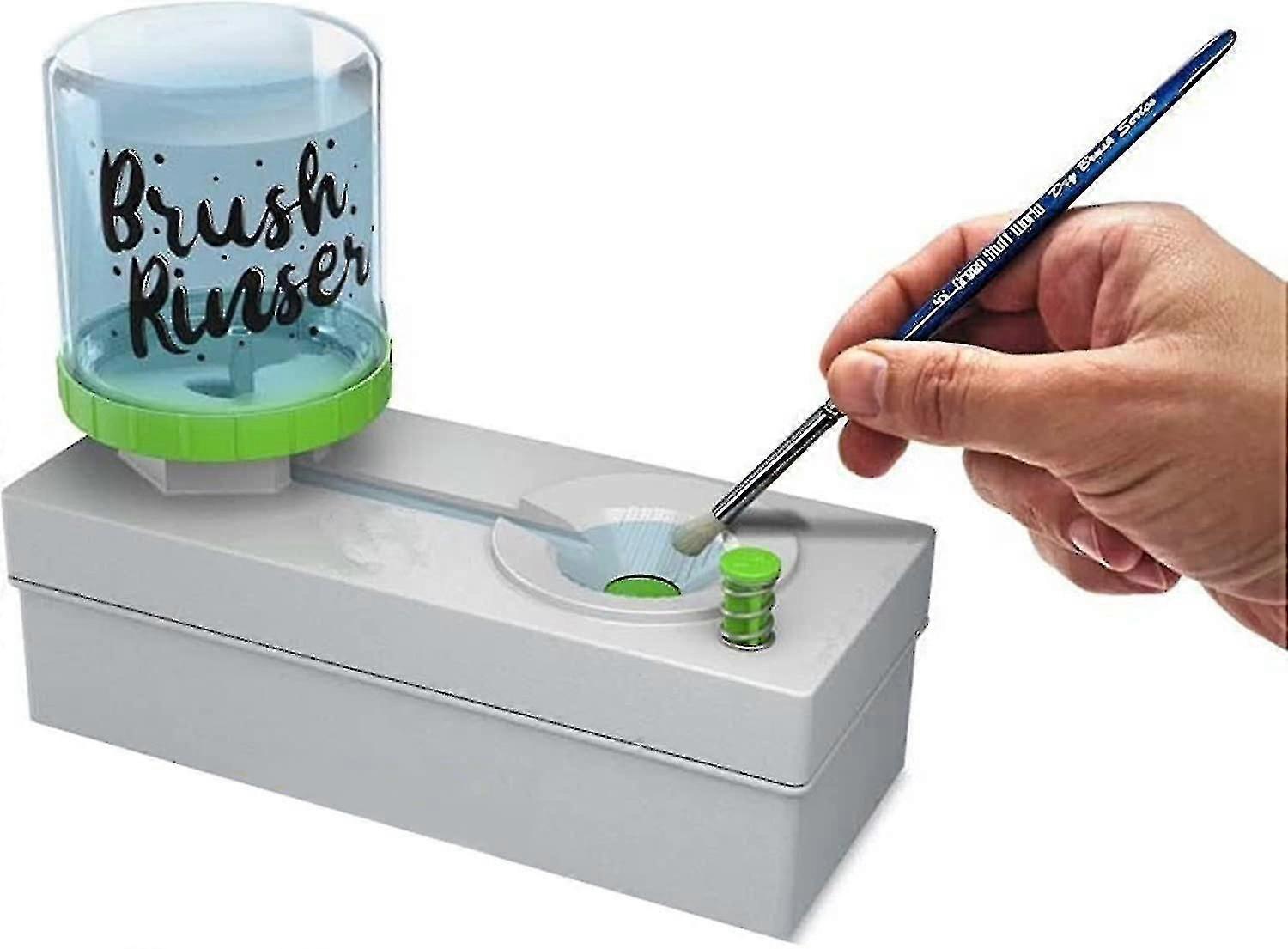 2 יחידות מנקה מברשות צבע, מקרצף מברשות שמן למיחזור מים, מנקה מברשות צבע לאקריליק, כלי ניקוי מברשות צבעי מים - HZ