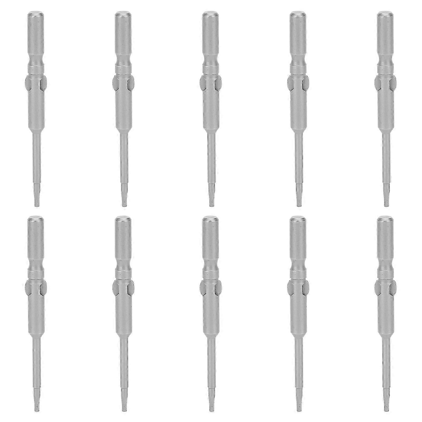 10Pcs Magnetic Head Screwdriver Bits Hex Socket 5mm Shank Industrial Accessories