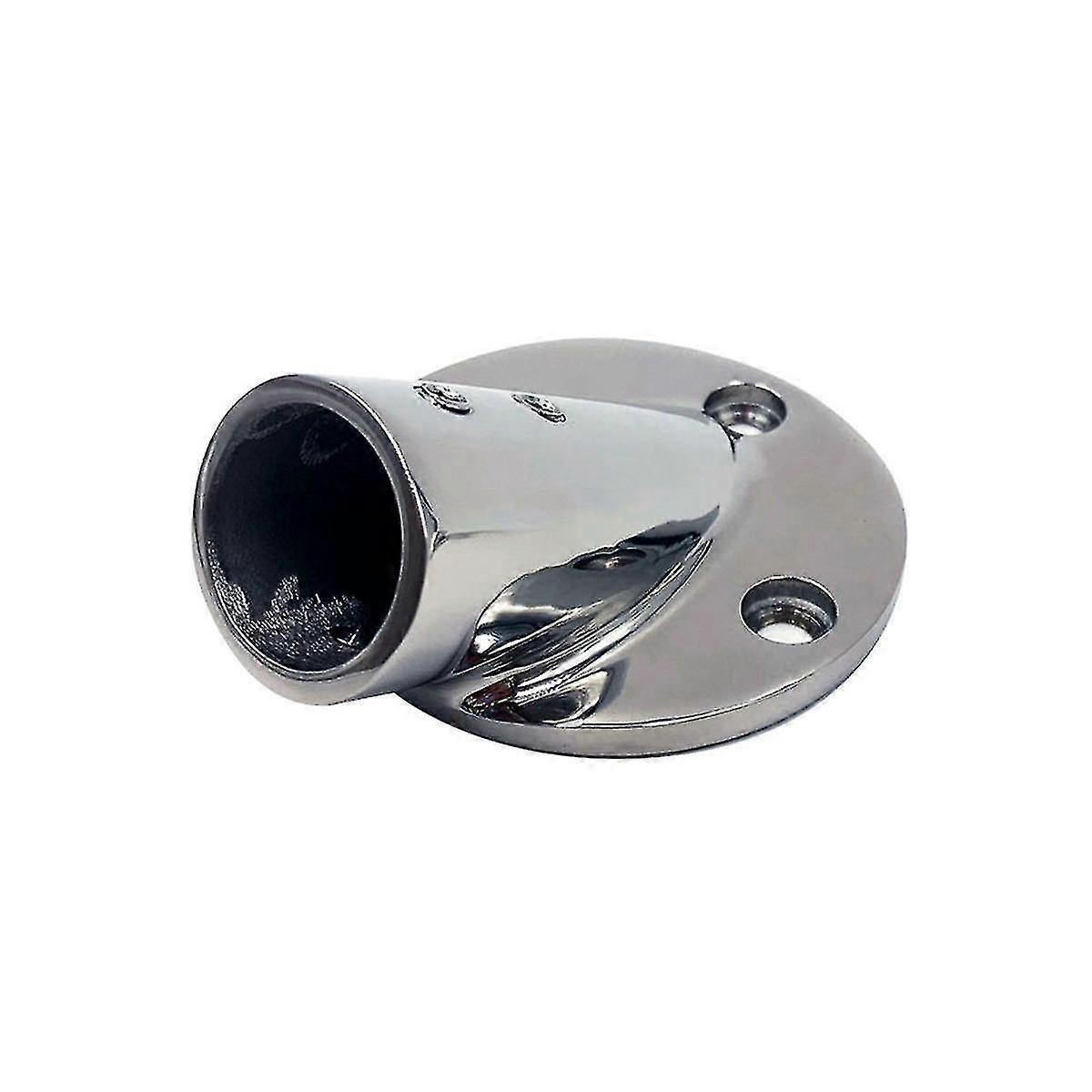 30 Degree Handrail Round Base 22mm Yacht Deck Railing Base Round Slant Tube Mounting Multiple Angle Column