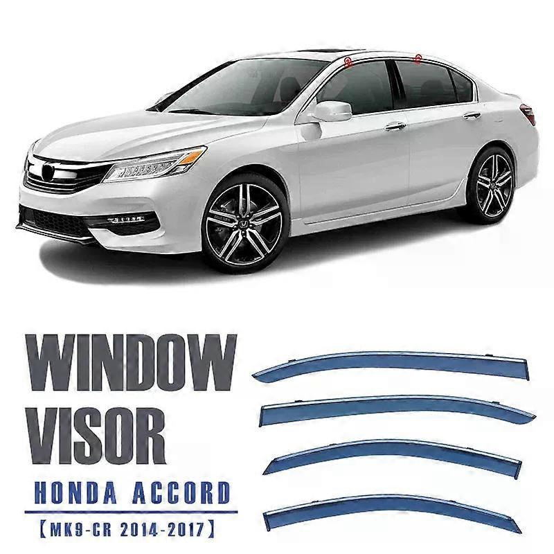 Ισχύει για: Για HONDA ACCORD MK9 CR 9th 2014-2017 Αξεσουάρ Γείσο παραθύρου Λάμψη βροχής Εκτροπέας πλευρικού παραθύρου Γείσο Αποχρώσεις Λωρίδα Ventvisor