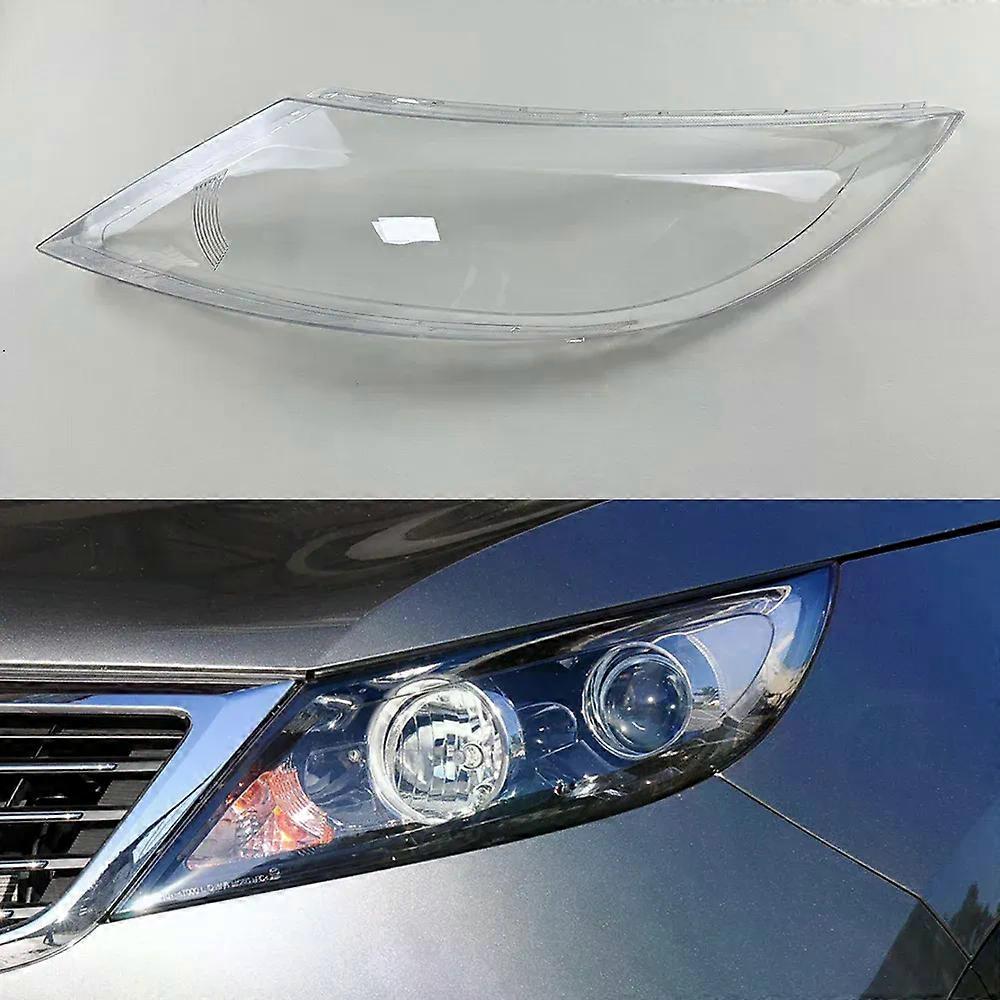 For Kia Sportage R 2009-2014 Front Headlight Cover Transparent Headlamp Lamp Shell Replace Original Lampshade Plexiglass