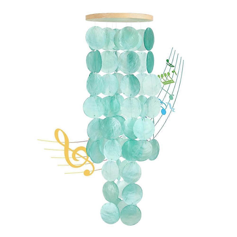 Wind Chimes for Outside - Shells Windchime Coastal Style Decor for Indoor/Outdoors, Garden Decor, Gr