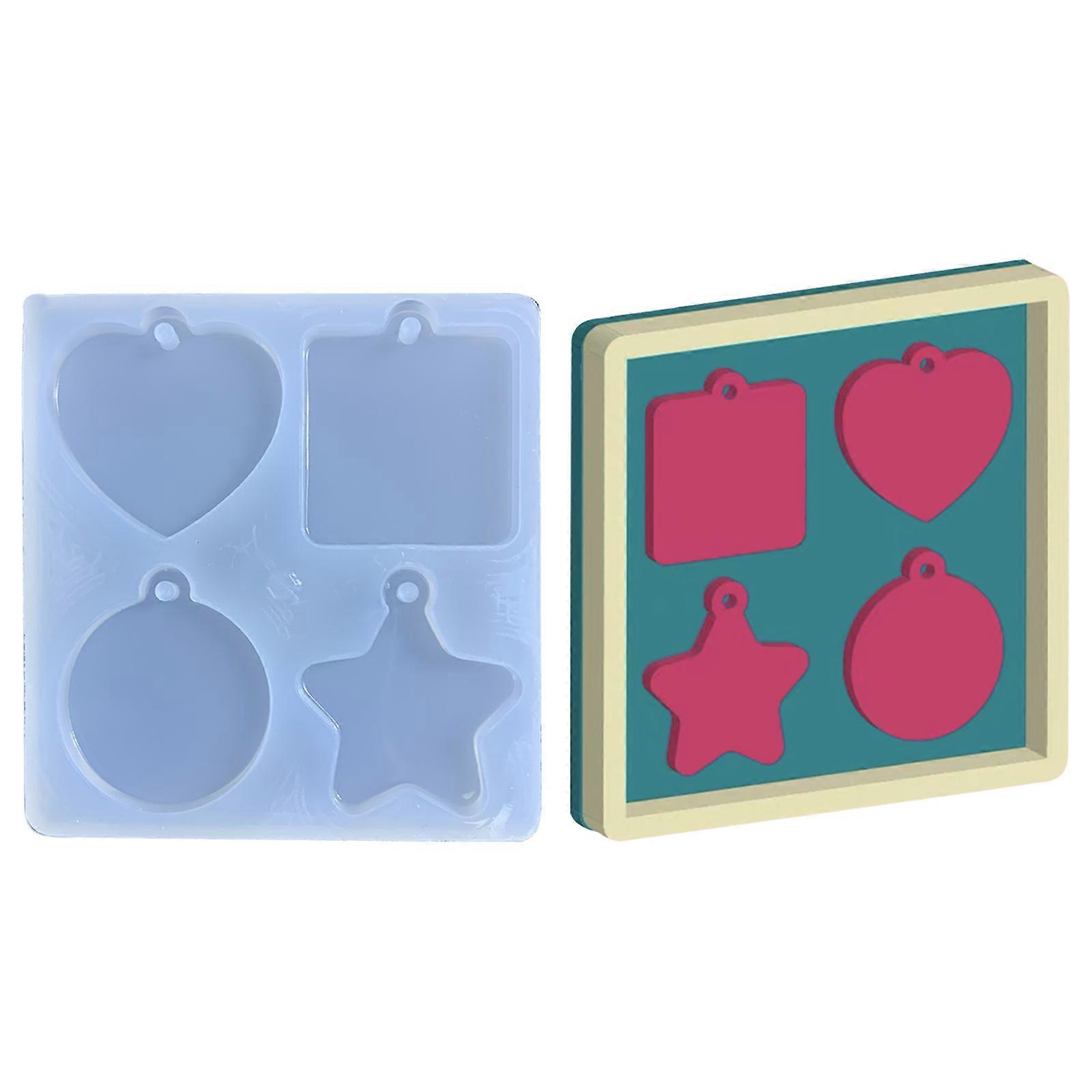ジオメトリレジンイヤリングジュエリーキャスティングモールドシリコンペンダントモールドDIYクラフトモールドジュエリー女性のためのクラフト用品
