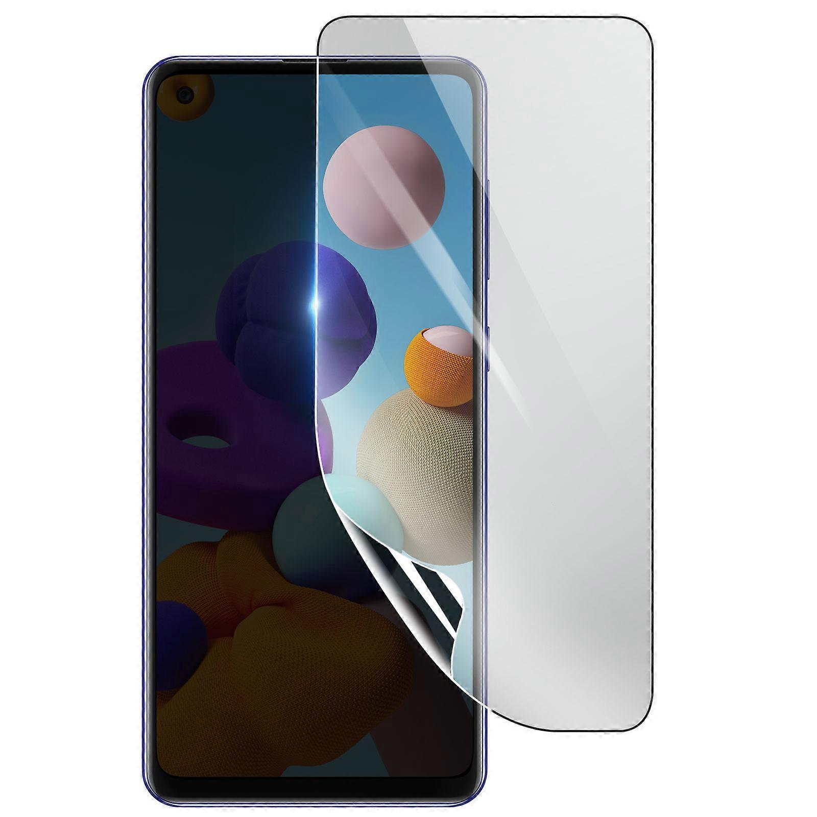Shockproof Hydrogel Screen Protector for Galaxy A21s, Transparent