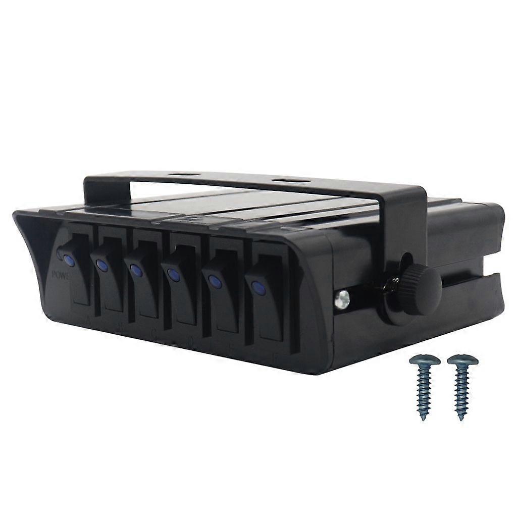 6 Gang Switch Toggle Switch Panel 40A 12V Switch Panel