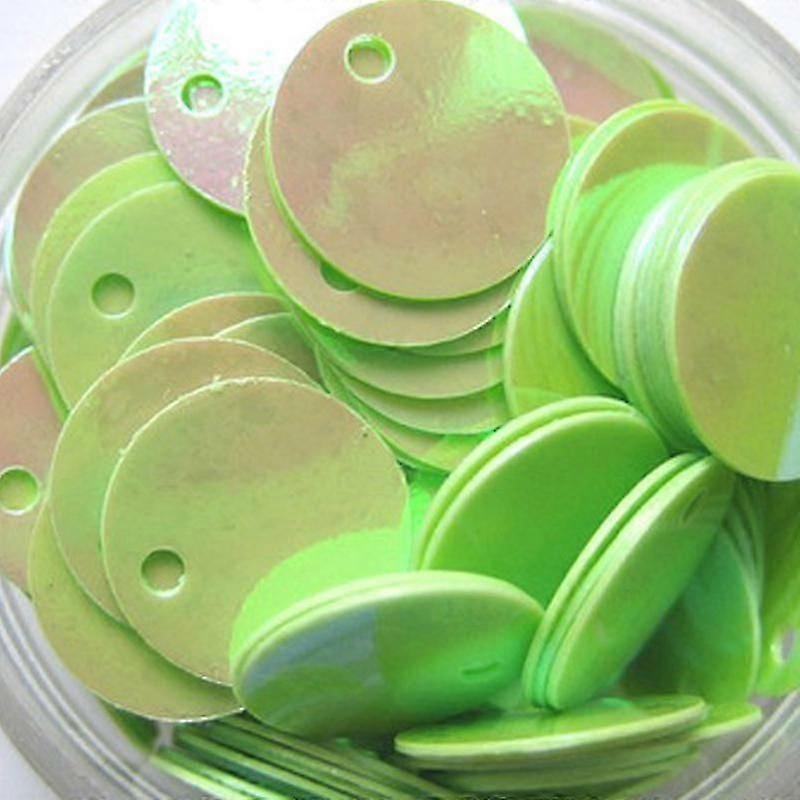 DIY lesklé kulaté volné flitry paillettes šicí řemeslo 16mm modrá-yvan