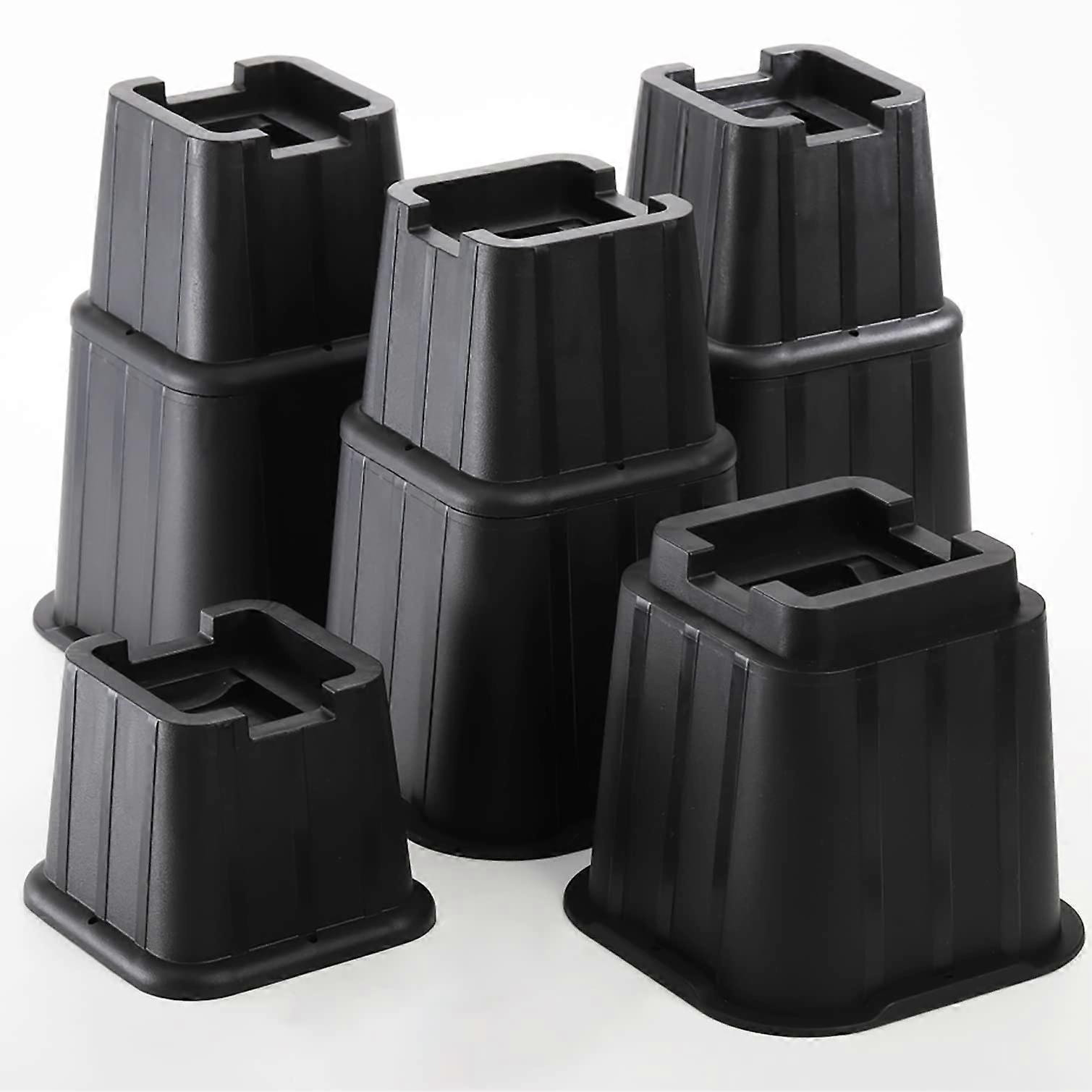 8 Pack Adjustable Bed Furniture Risers for Bed or Sofa in 3, 5 or 8 Inch Sizes