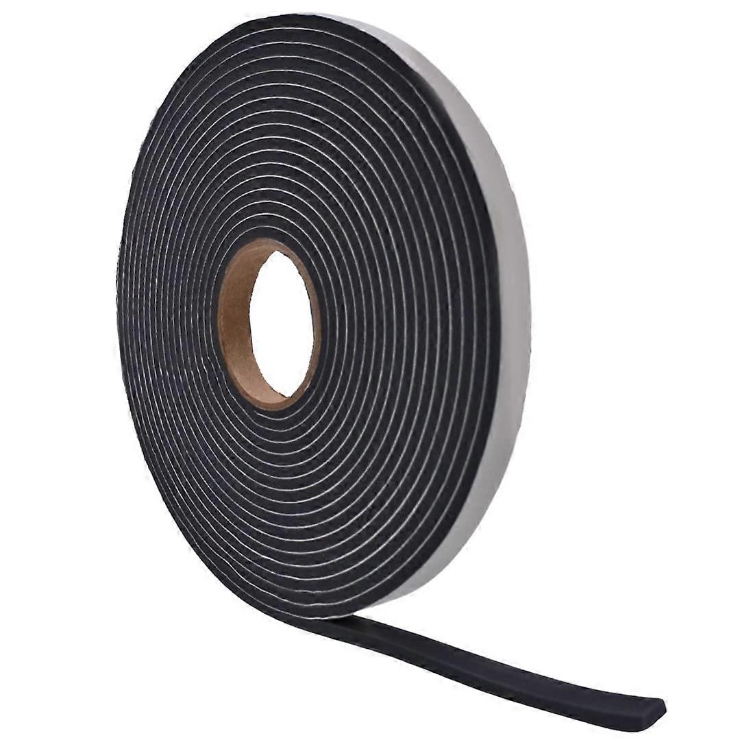 Self Adhesive Insulation Foam Tape for Weather Stripping and Sealing Doors T 1/4 Inch W 7/8 Inch x 35 Feet Long