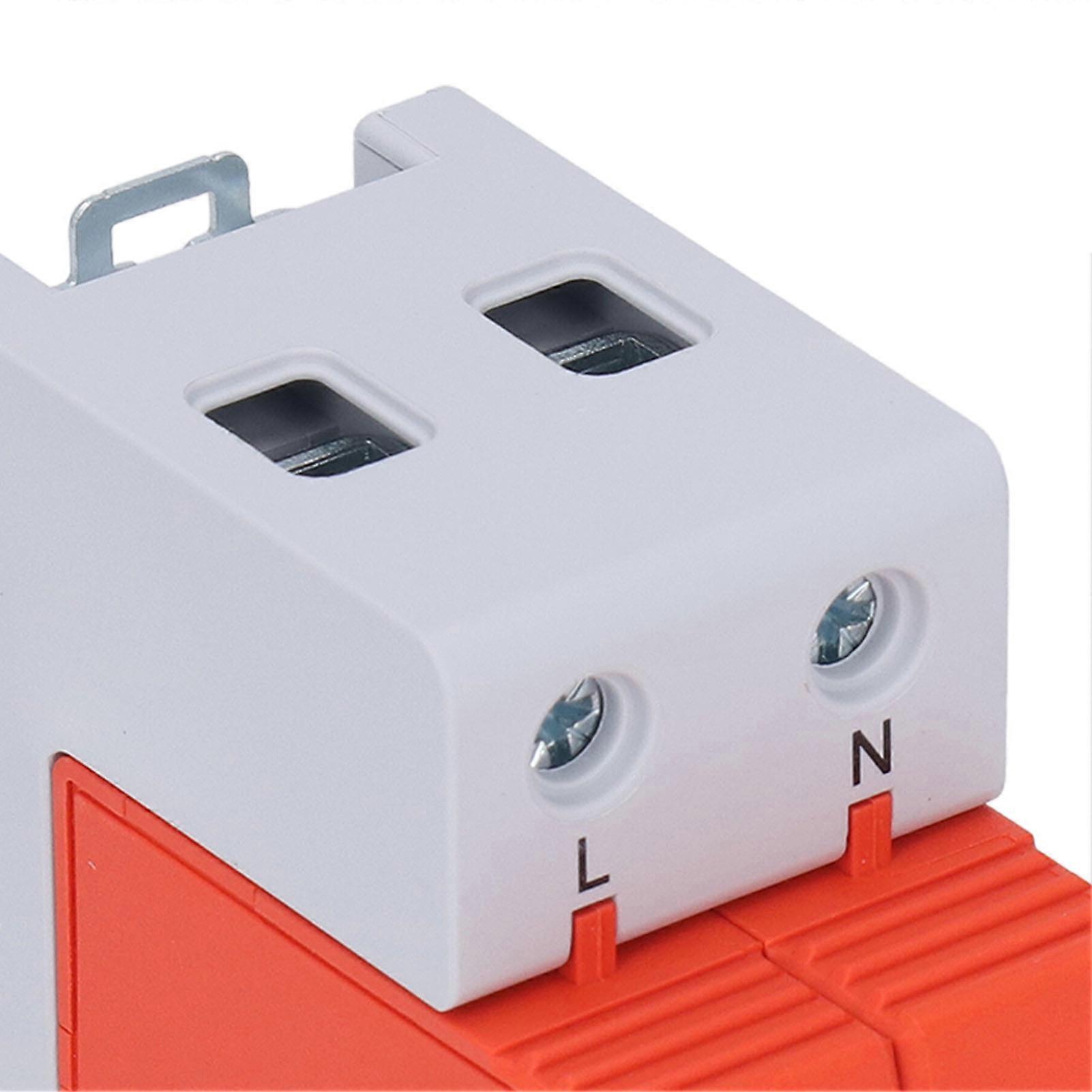 36mm Flame Retardant 2P AC Surge Protector for Rail Installation, 420V Lightning Protection Device