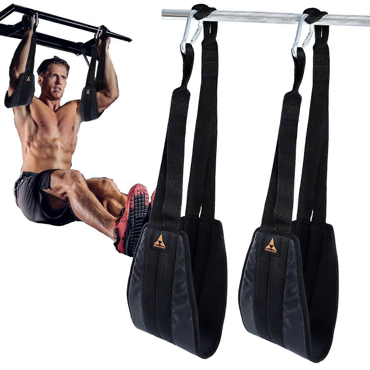 Hanging Ab Straps for Pull Up Bar (Pair), Rip Resistant Ab Sling Straps