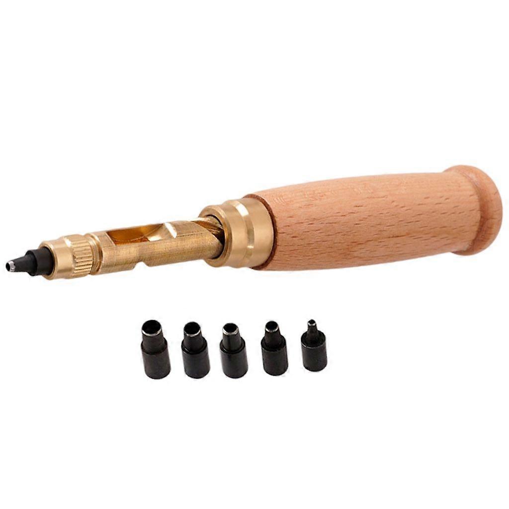 Screw Hole Punch Leather Hole Punch Tool 6 Tips Sizes 1.5mm-4mm Craft Puncher