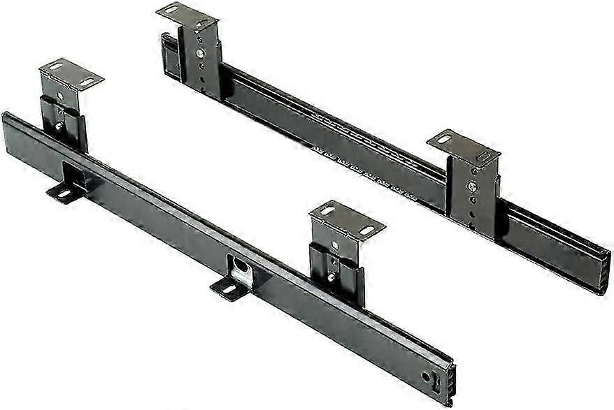 Black Ball Bearing Drawer Slides for 350mm Keyboard Trays - Set of 1 Pair