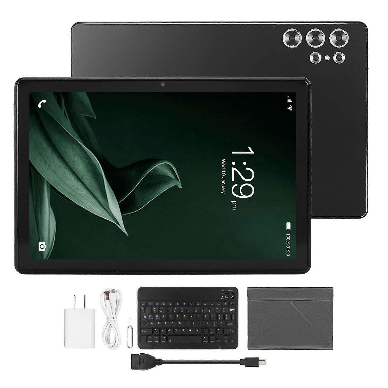 10.1 Inch Android 13 2 in 1 Tablet with Keyboard, Octa Core, 4G LTE, Dual Camera