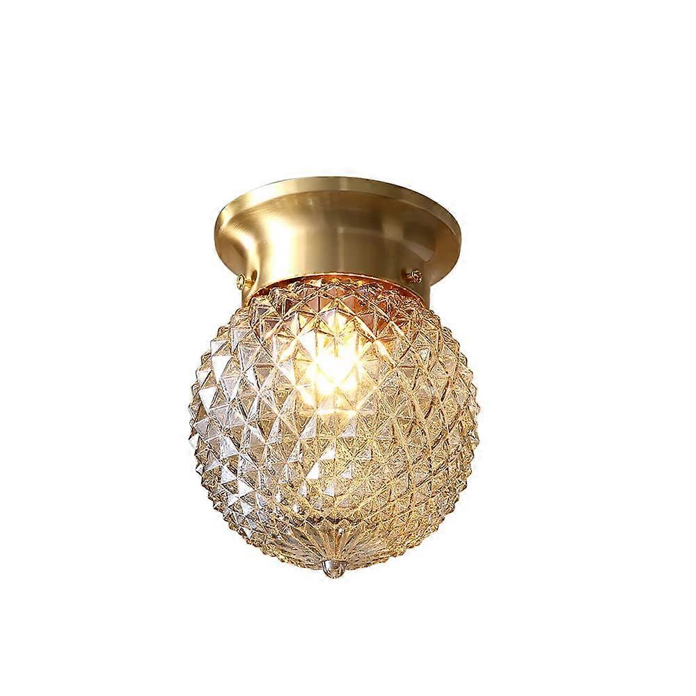 Hanging Lamp, 1-Light Small Ceiling Light Indoor Glass Shade Ceiling Light Fixture