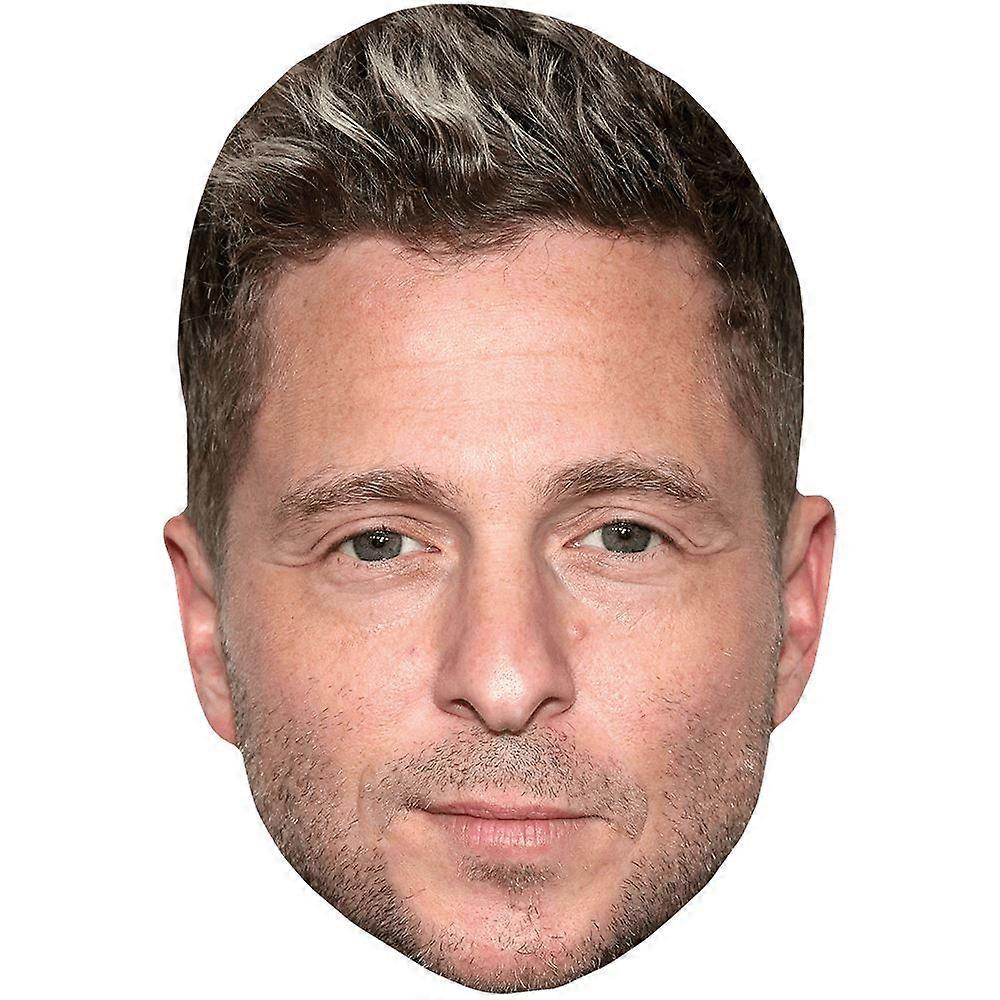 Ryan Tedder (stoppels) Groot hoofd. Groter dan levensgroot masker.