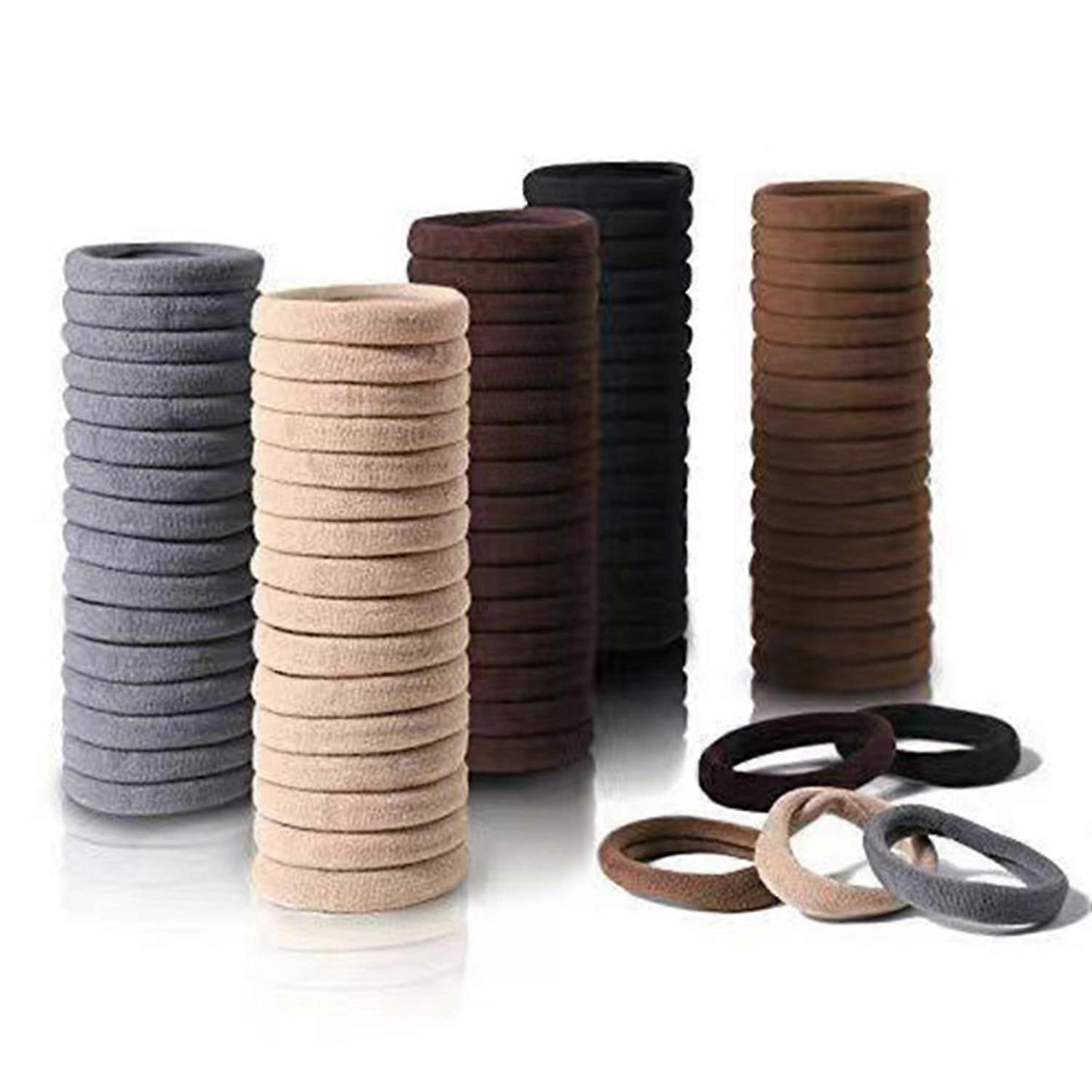 Seamless Elastic Hair Ties, πακέτο 100 τμχ για κορίτσια και γυναίκες