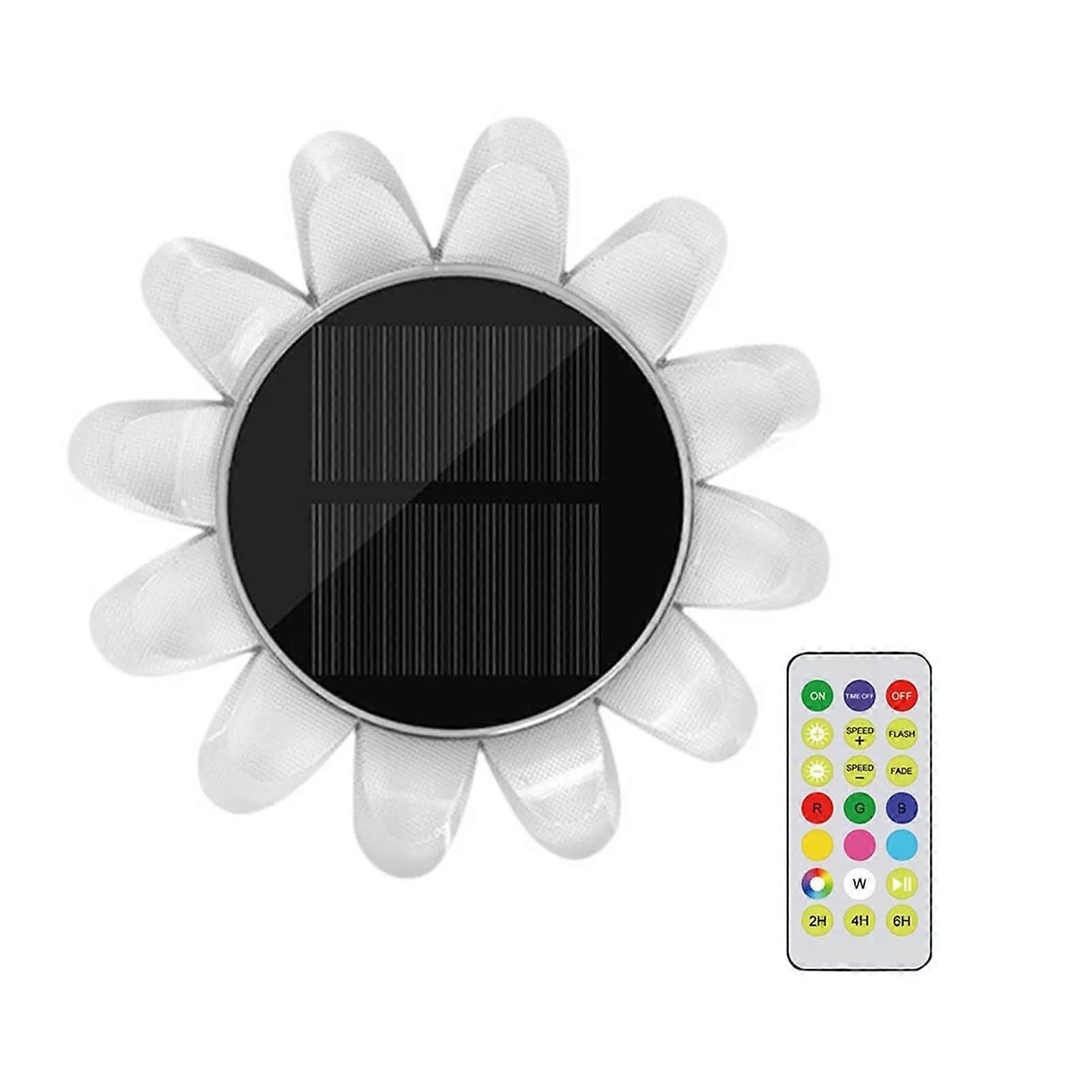 Solar Floating Pool Light Flower Shape Swimming Pool Light Submersible Floating Lamp For Garden Pool Pond Decoration AA366