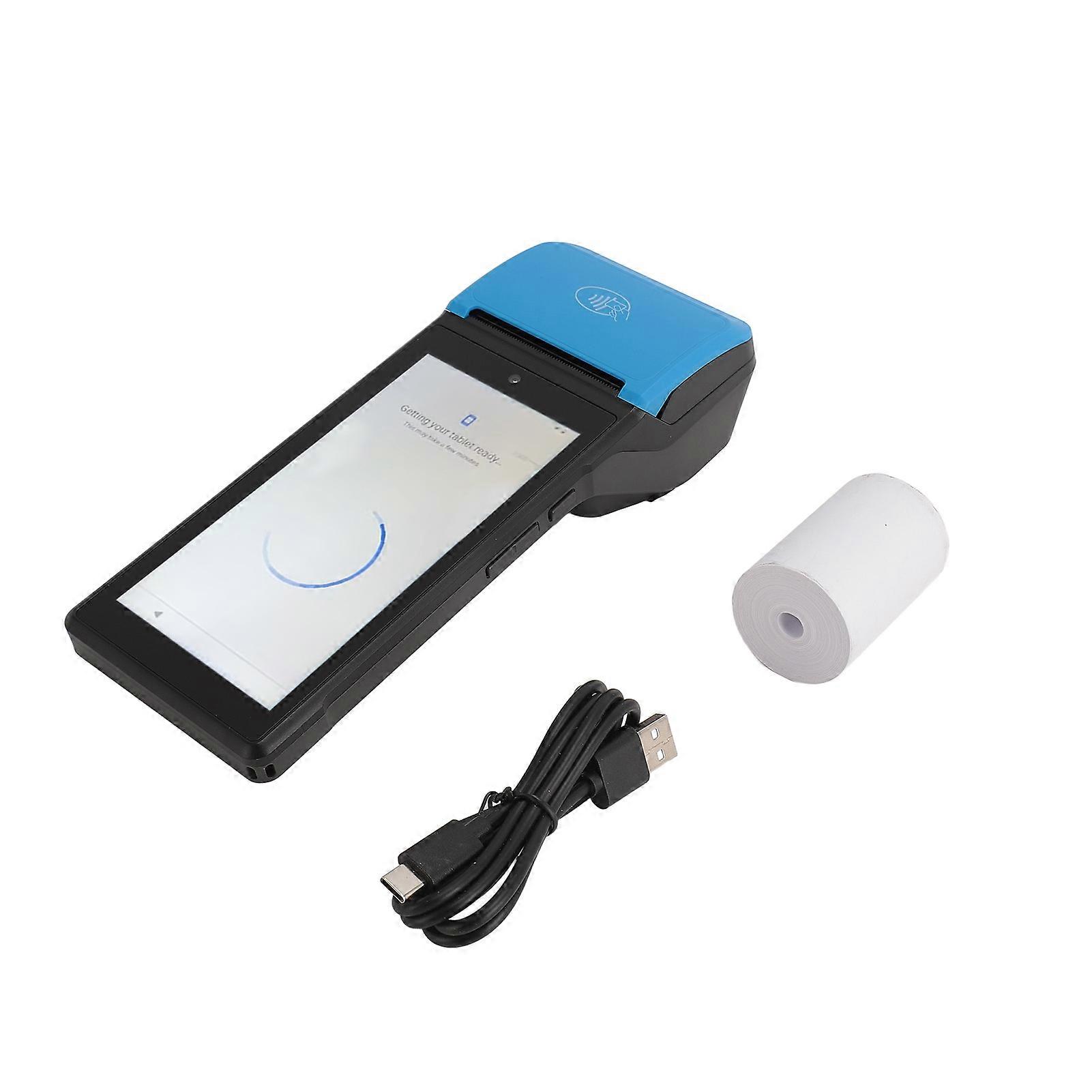 PDA 5.5 Inch Touchscreen 1080P 58mm Thermal POS Receipt Printer for Android 12.0 Support 4GLTE WiFi Bluetooth NFC