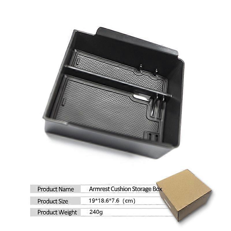 Tesla New Model 3 Highland 2024 Center Console   Armrest Storage Box Flocking ABS Tray Central Organizer 2024 Model3 Accessories