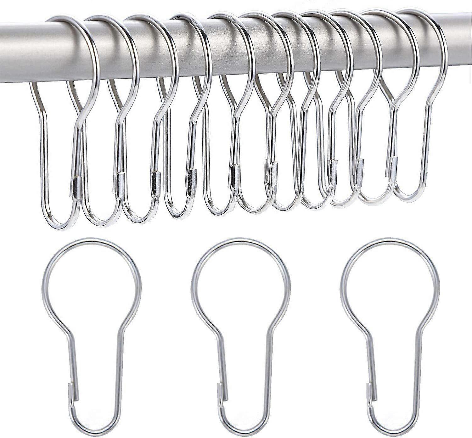 40 Pack Shower Curtain Rings Hanging Hooks for Sorting and Organizing