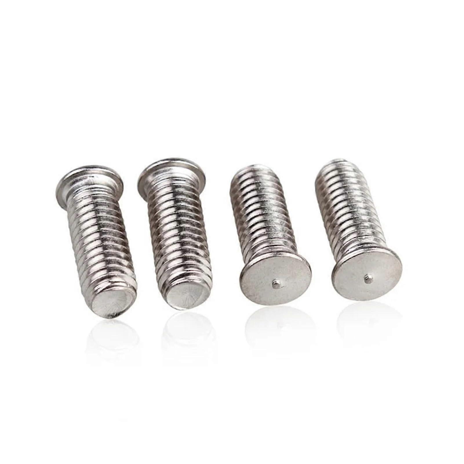 ENTAOER 200pcs 304 Stainless Steel Welding Bolt M45 M6 M8 M10 M12 M16 M20 M25 M30 M35 M40 Spot Welding Stud Screws 14mm