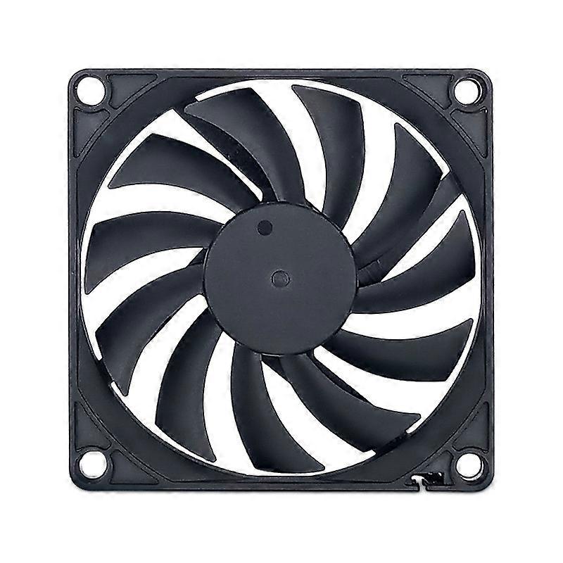 FANNER Ice Soul F8010 Ultra Thin Chassis Fan 4pin PWM Intelligent Speed Adjustment Quiet Cooling Heat Dissipation