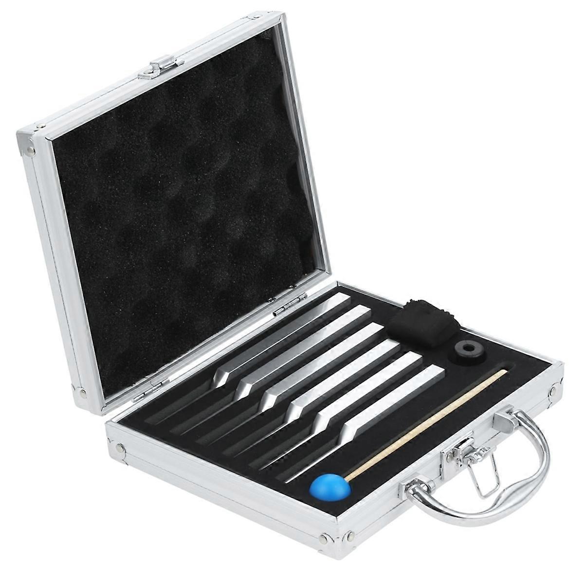 Tuning Fork Set of 6 with Wooden Hammer and Storage Bag