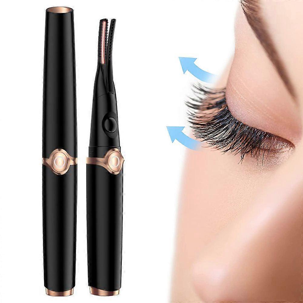 Heated Eyelash Curler,2 in 1 Clip-Type USB Rechargeable Eyelash Curler for Women,Electric Heated Lash Curler with 3 Temperature Modes,Eyelash Curler f
