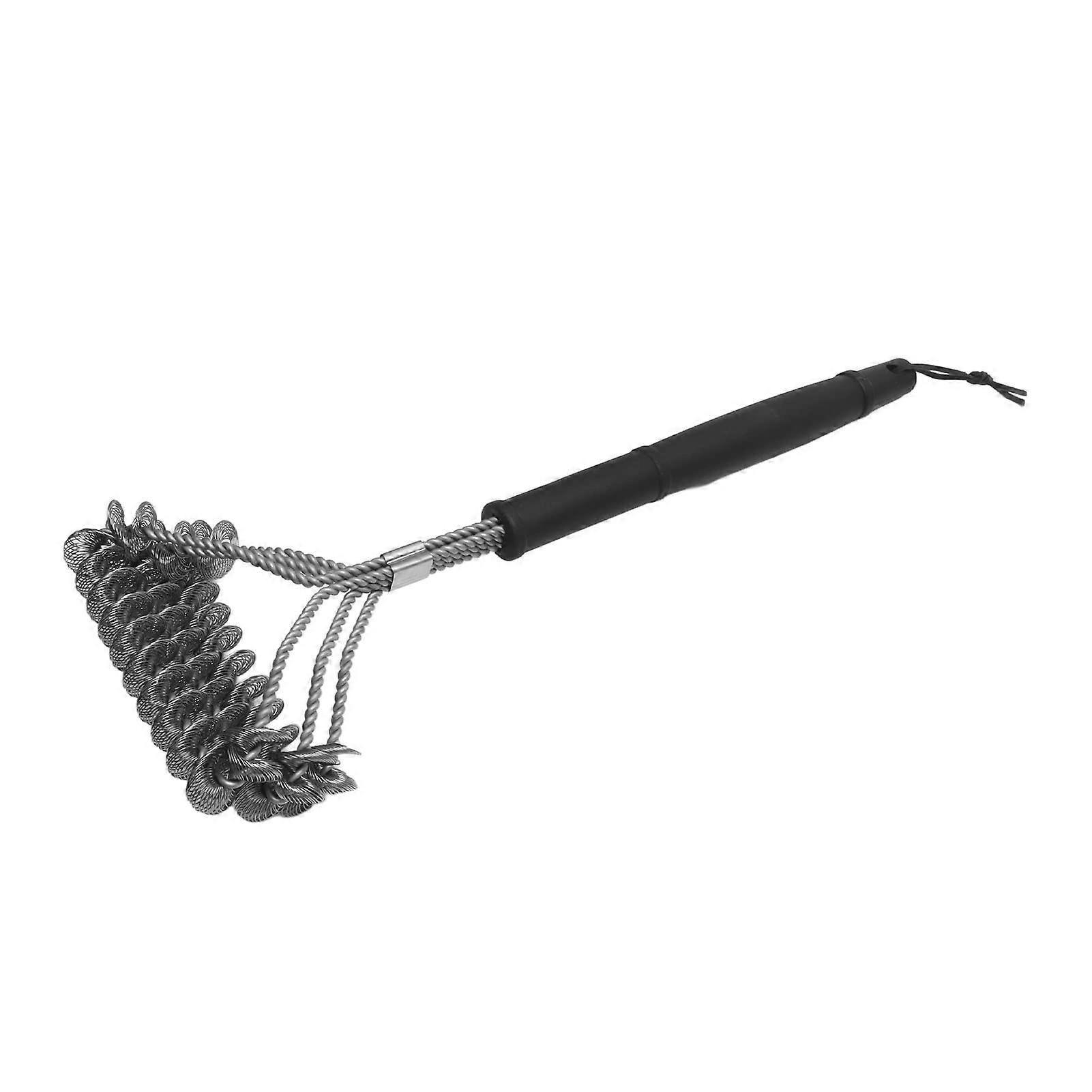 Grill Brush with Extra Strong Long Handle, Stainless Steel Barbecue Cleaner, T-Shaped Grill Scrubber for Cooking Grates