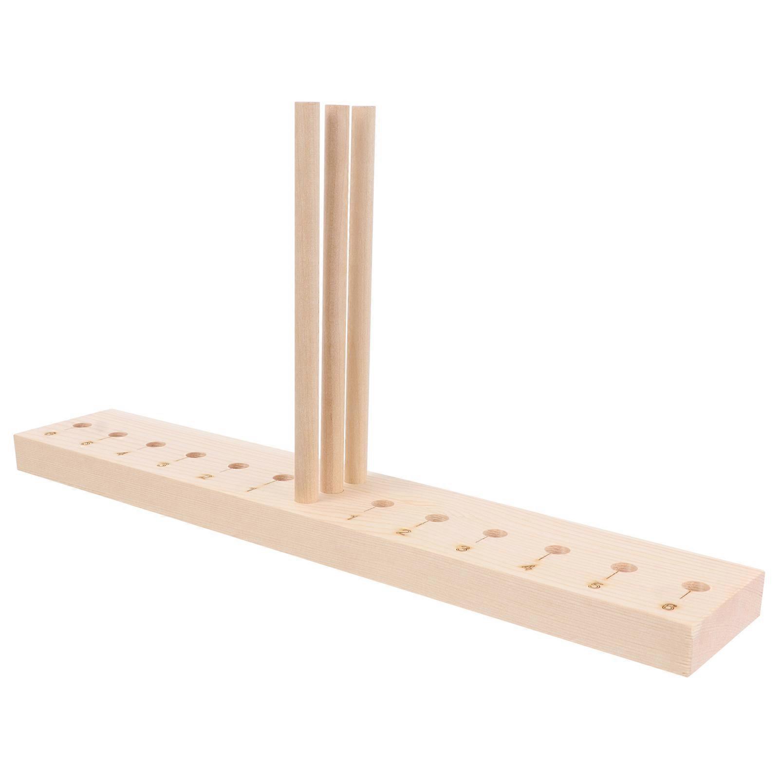 Bowknot Maker Tool with Wooden Board and Rods for DIY Craft Bows, Holiday Wreaths, and Party Decorations – Portable and Detachable Design for Multi