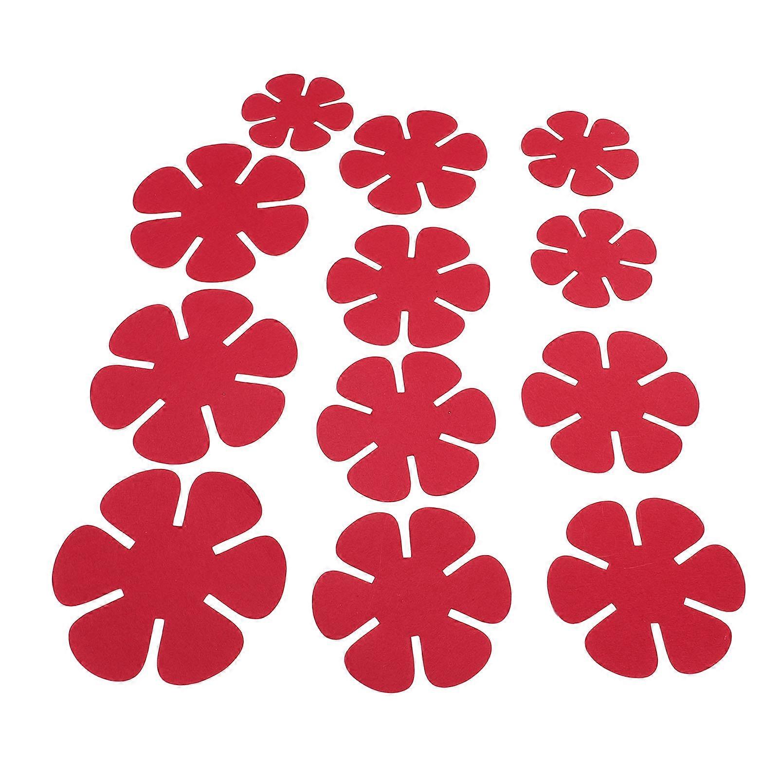 12Pcs Pot Pan Protector Felt Stacking Pads Cookware Dividers Separators Set Kitchen Supplies Red 