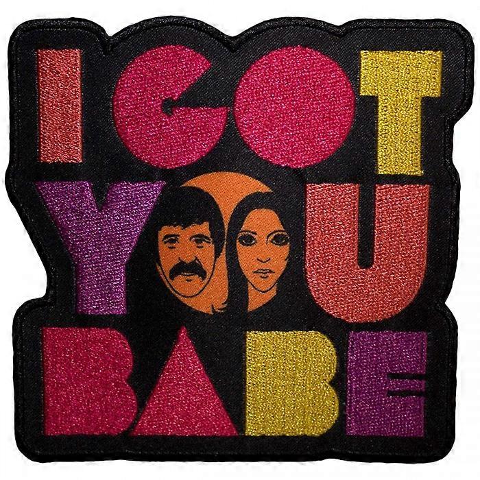 Sonny & Cher I Got You Babe Faces Iron On Patch