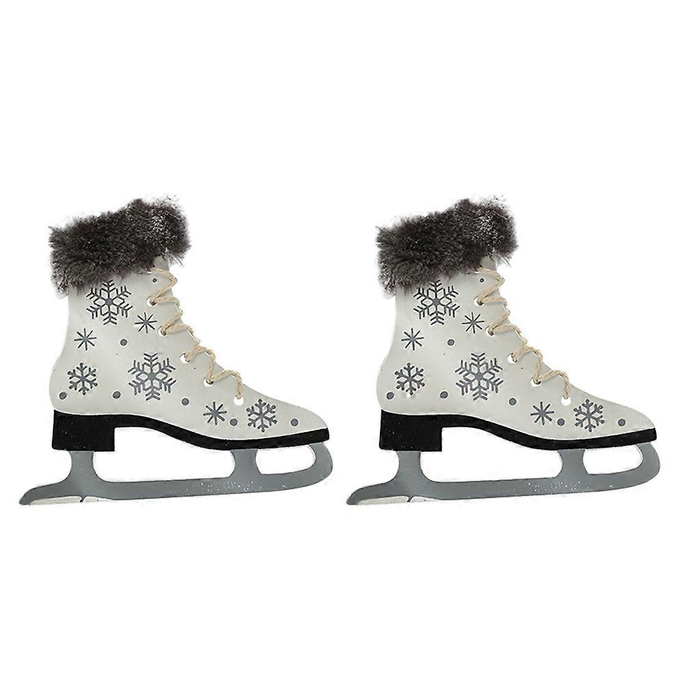 2 Stück skateförmiger Anhänger für Christbaumschmuck