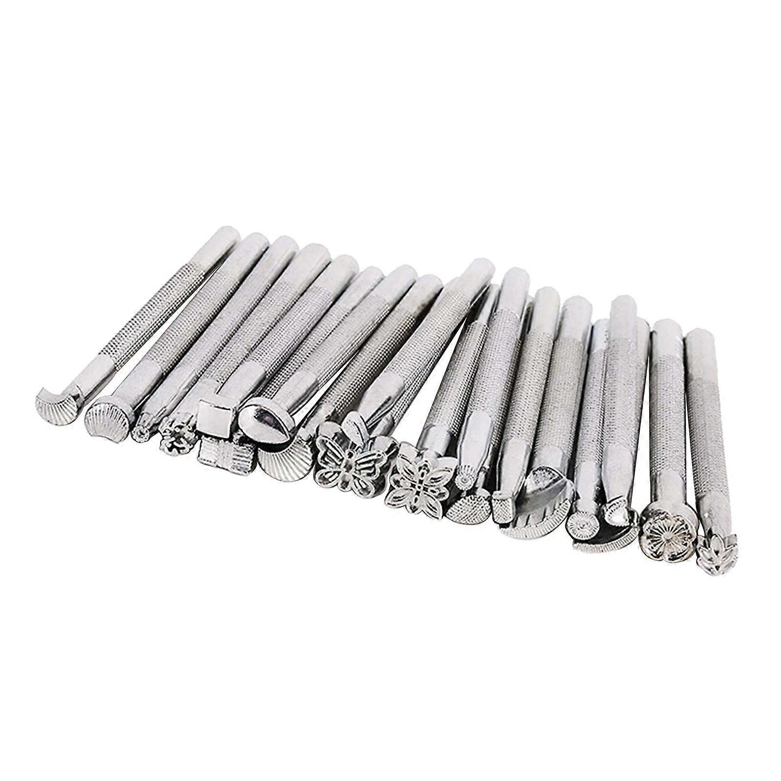 20x Leather Stamping Tools Saddle Making Crafting Tool for