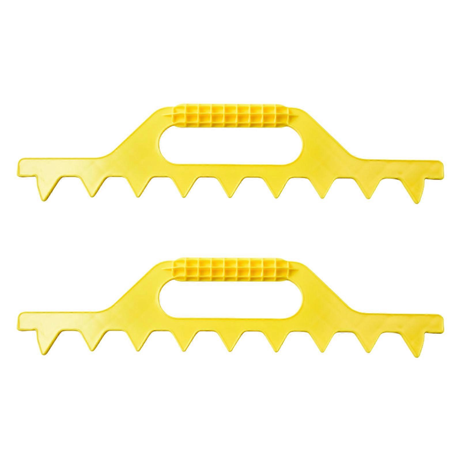 Beekeeping Essential Plastic 8 Frame Spacing Rakes High Precise Beekeepers Tool for Apiaries Accurate Measurements 2pcs