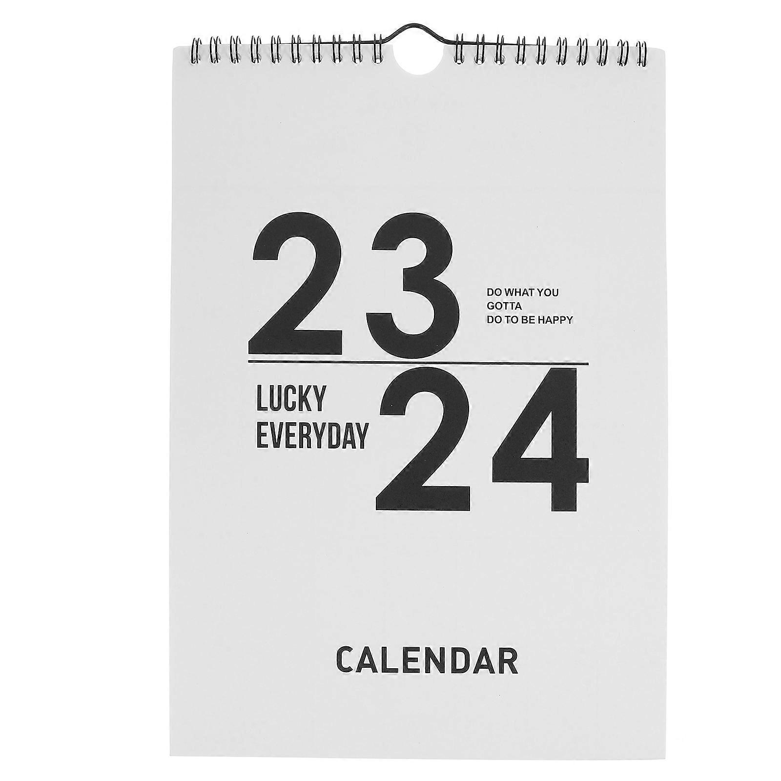 Paper Wall Calendar For Home And Office Use Spiral Binding Rectangular Shape 43X29CM Note-Taking 1Set