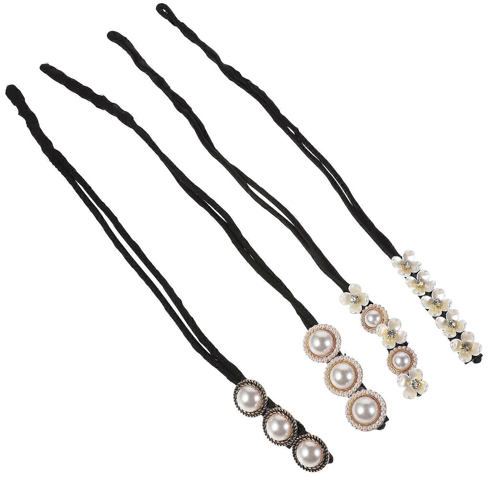 Chic Hair Bun Maker for Styling Supplies with Plastic Alloy Assorted Pieces