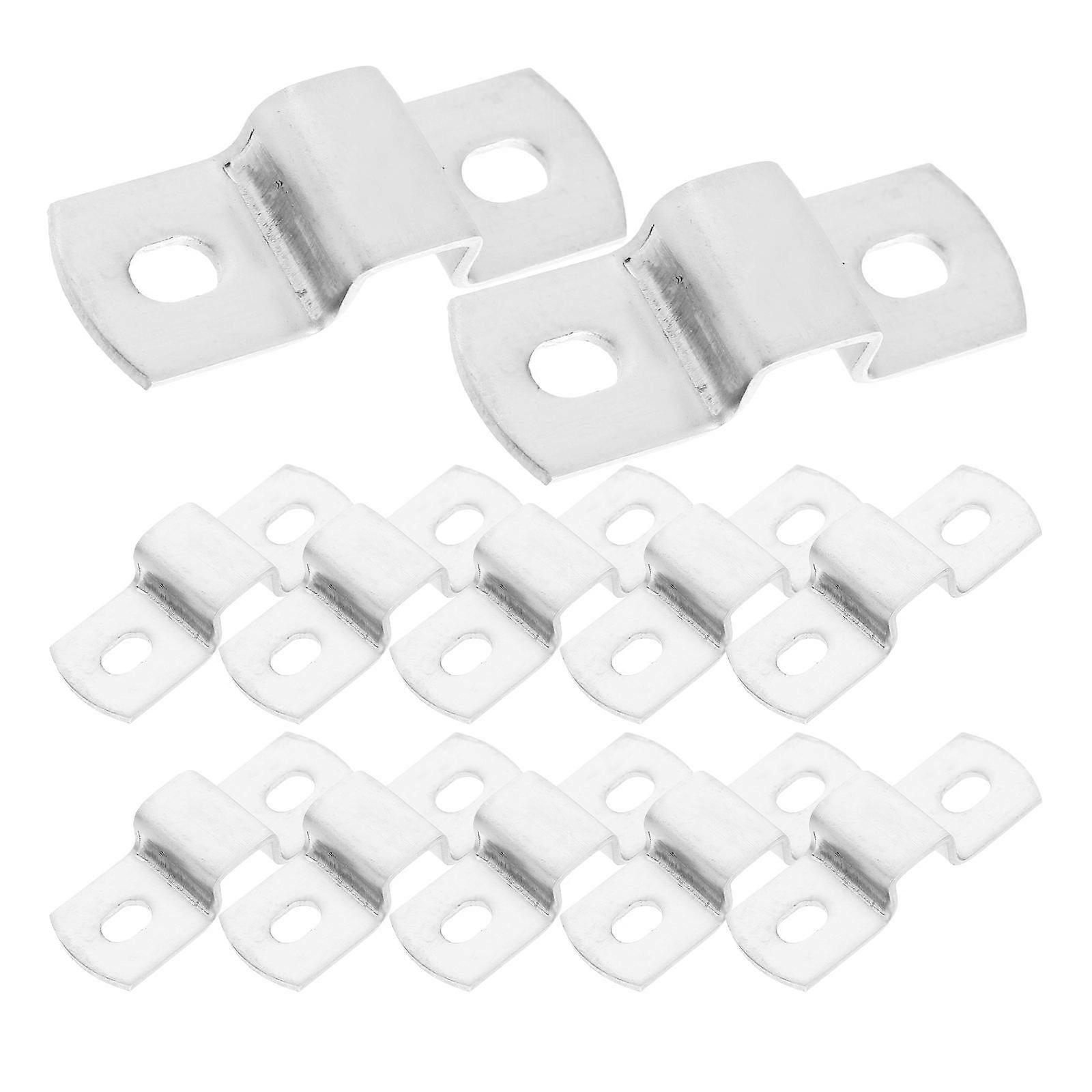 Bracket Mount Clip Stainless Steel Pipe Support Base Heavy-Duty Applications 12Pcs