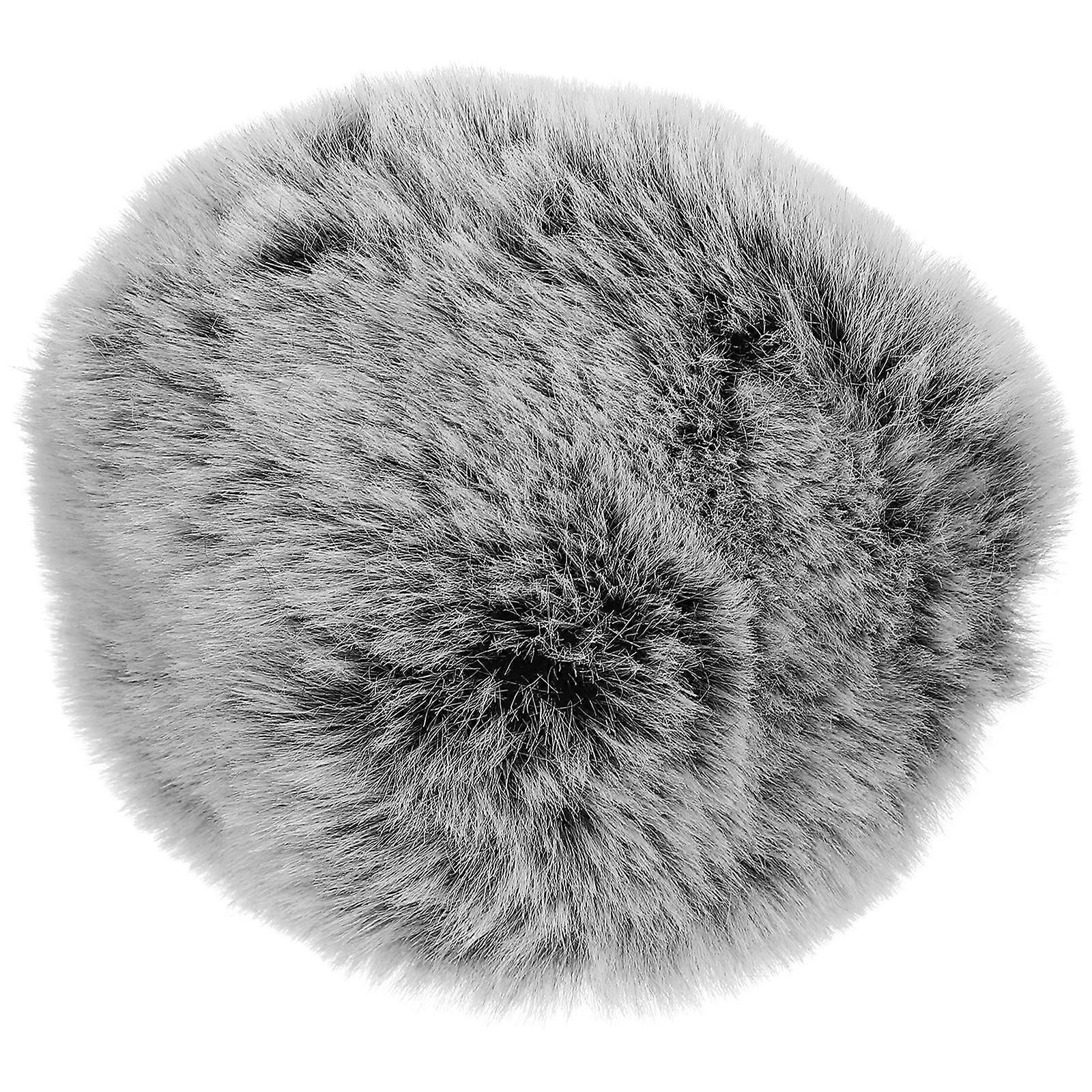 Furry Microphone Cover Blocks Saliva Prevents Dust And Water Damage For Stage Performance 4.3X4.3X3.5In 1Pcs