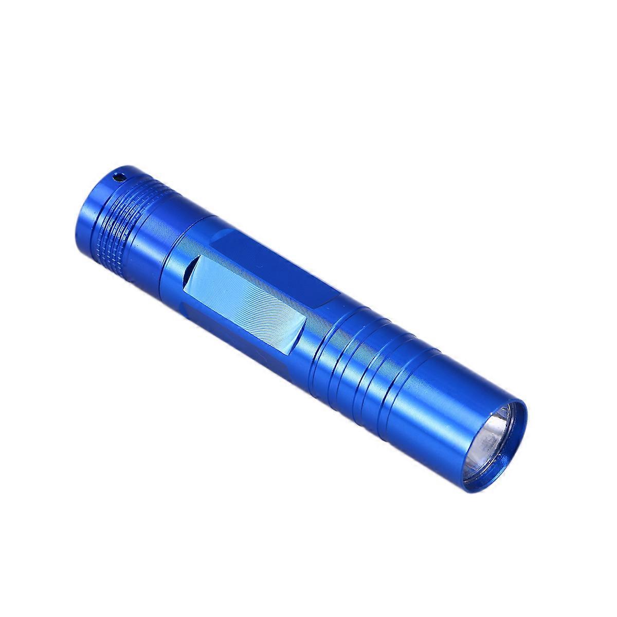 Portable Flashlight Bright Light Mini Small Torch Blue For Camping Hiking Climbing Outdoor Use 1Pack