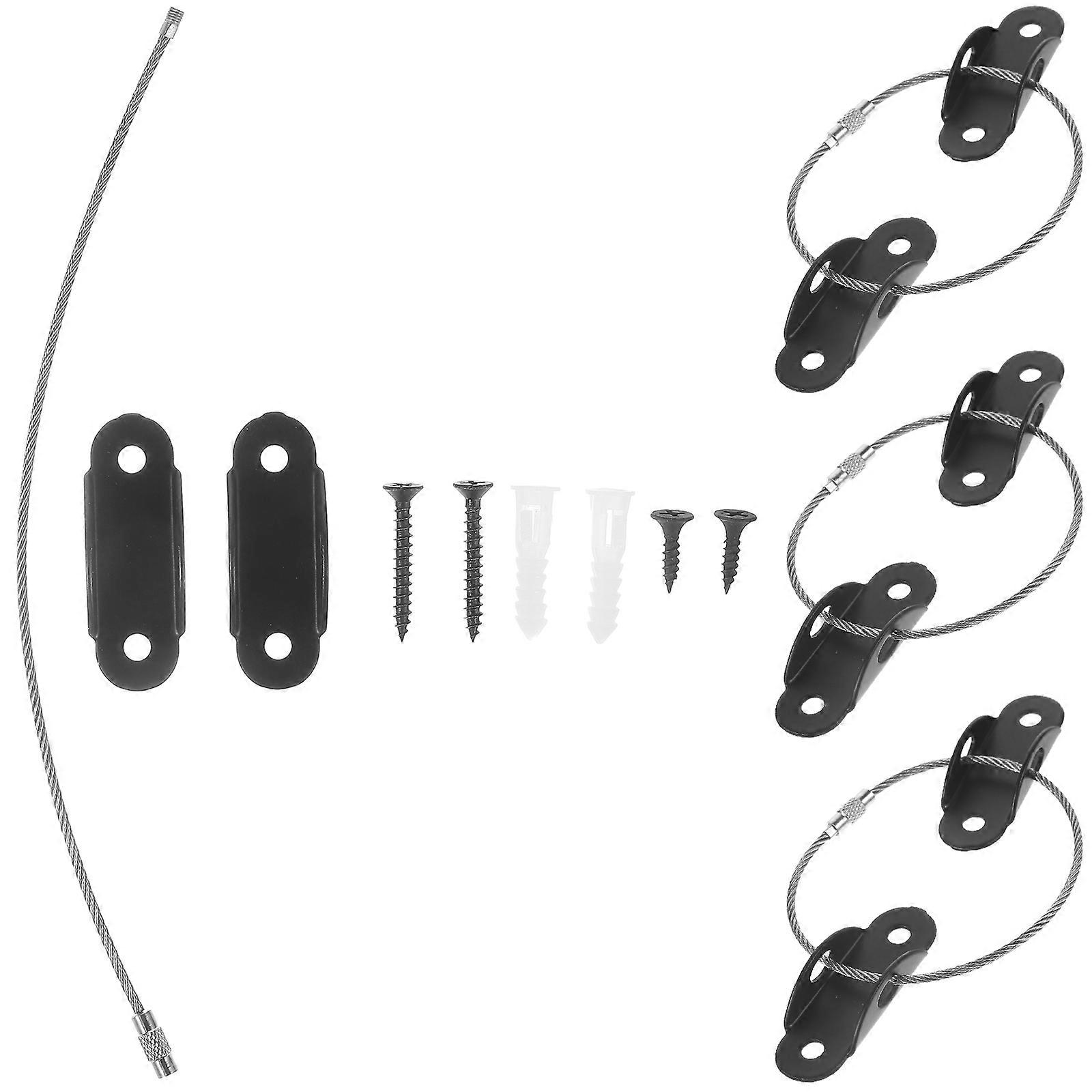 Furniture Anti-Tip Anchors Cabinet Straps Baby Proofing Home Safety Bookcase 4Sets