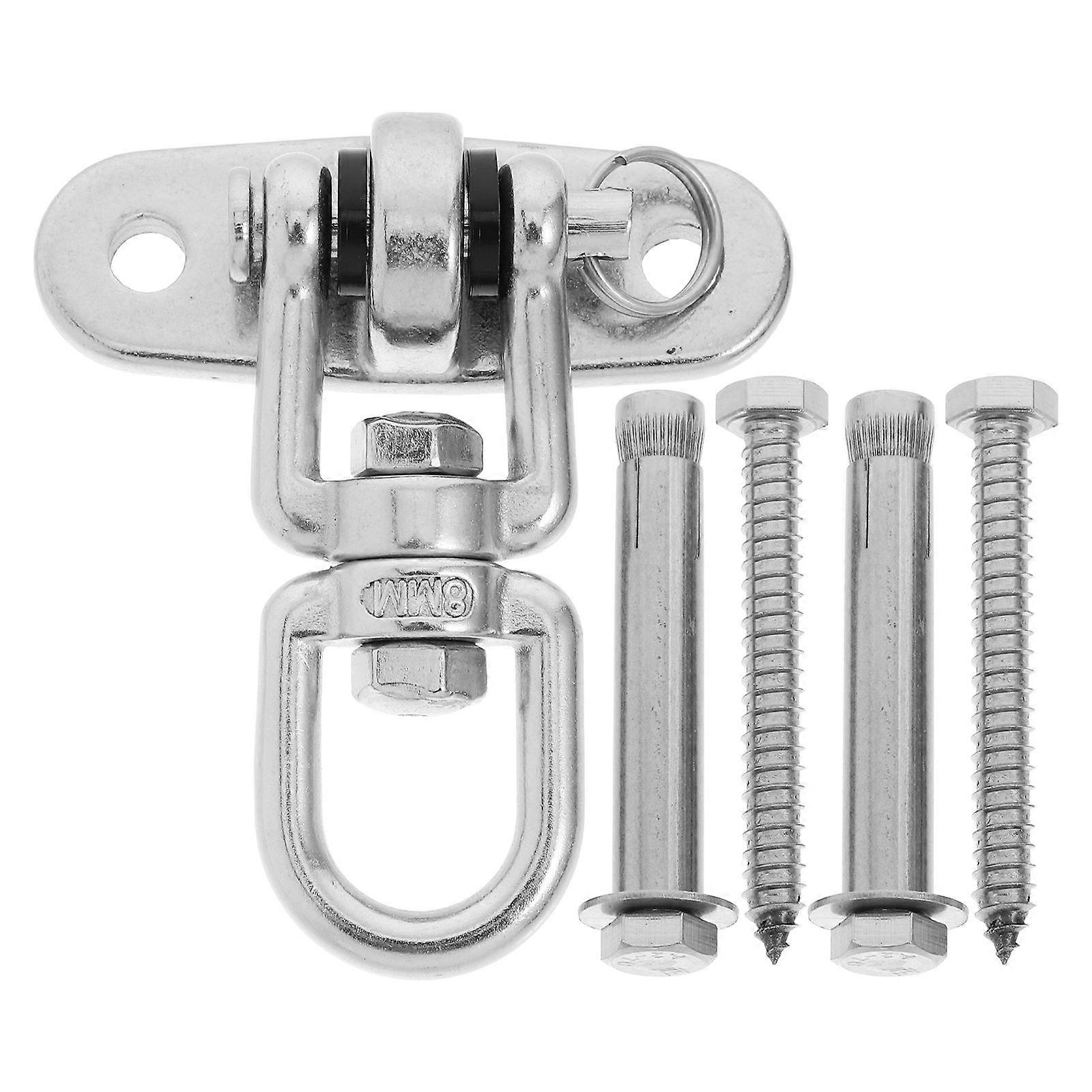 Swing Hangers Heavy Duty Hanging Chair Hook Round Base Silver 9.50X8.00X2.70CM Outdoor Use 1Pcs